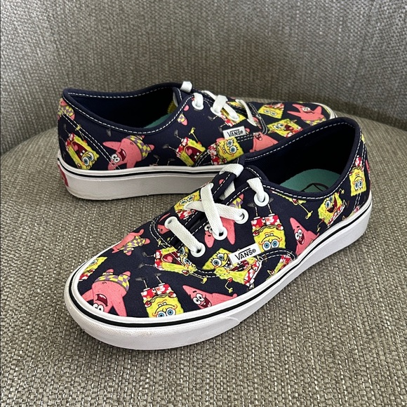 Vans SpongeBob SquarePants x ComfyCush Authentic “AlohaBob” Sneakers - Picture 1 of 8